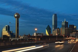 downtown dallas texas at night 