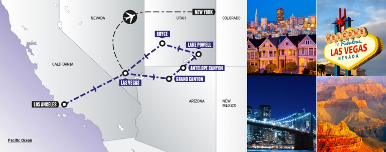 Tour Stati Uniti: Sogno Californiano e New York