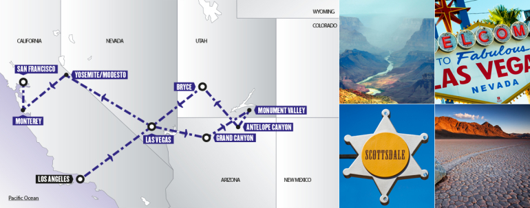 Tour Stati Uniti: Sogno Californiano e New York